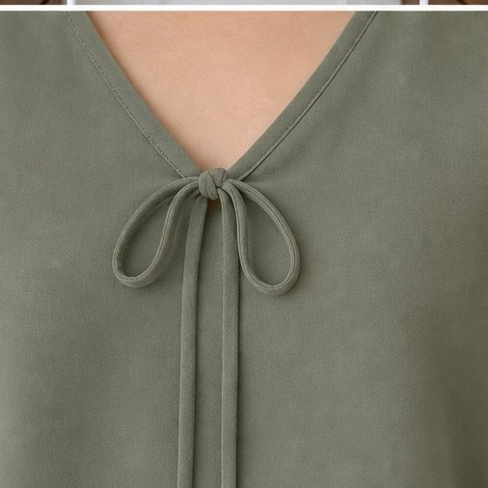 Rust V Neck Top - Picture 4 of 6